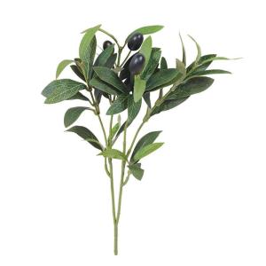Kunstolijftakken, groene planten, stelen, kunstplanten voor vaas, kunstolijftakken, woondecoratie voor binnen