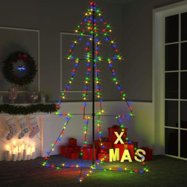Weihnachtskegelbaum Beleuchtet Weihnachtsbaum Lichterbaum Dekobaum Weihnachtsdeko Lichterkette Beleuchtung 240 LEDs Indoor Outdoor 118x180cm