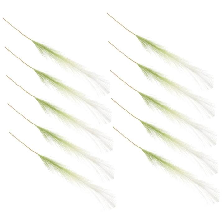 10st -Dekoration Reed-Layout-Requisiten Schilf Für Vase Schilfdekore Für Den Haushalt Zuhause Reed DIY Requisiten Schilfgras Ornamente Partyschilf Light Green Stoff
