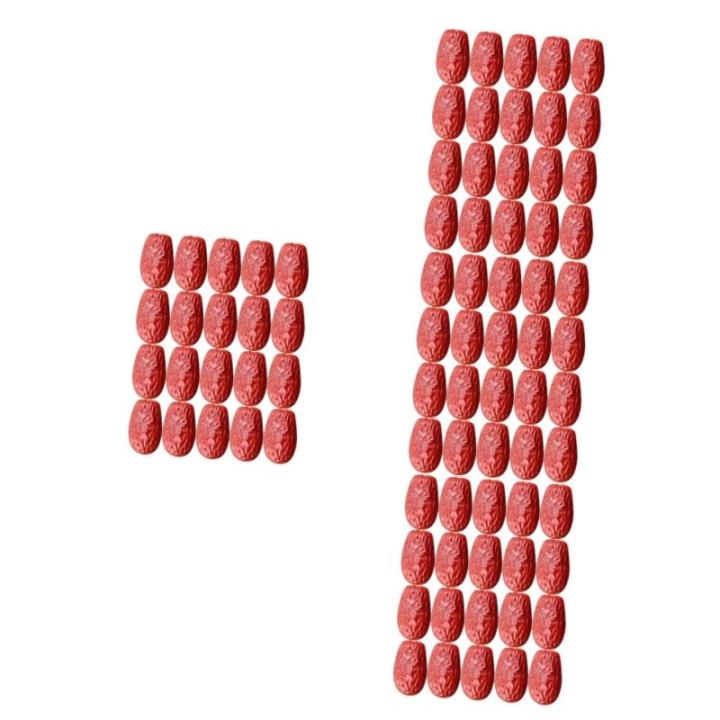 4 Sätze Simulierte Jujube Realistisches Datum Simulation Getrockneter Jujube Realistische Jujube Hochzeitsdeko Hochzeits Dekoration Falsches Obst Simulationsfrucht PVC 30 Stück *