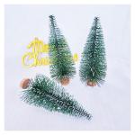 12 Stück Mini Weihnachtsbaum 12.5CM Grün Künstlicher Tannenbaum Klein Christbaum Modell Schnee Frost Bäume Miniatur Tanne Tischbaum Weihnachtsschmuck Desktop Ornamente für DIY