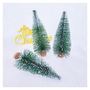12 Stück Mini Weihnachtsbaum 12.5CM Grün Künstlicher Tannenbaum Klein Christbaum Modell Schnee Frost Bäume Miniatur Tanne Tischbaum Weihnachtsschmuck Desktop Ornamente für DIY