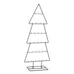 Design metalen dennenboom voor siersieraden - 100 cm - decoratieve kerstboom dennenboom zwart