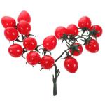 2 Stück Simulierte Kirschtomaten Dekorative Früchte Künstliche Früchte Künstliche Kirschtomaten Simulierte Tomaten Lebensechte Tomaten Girlande Künstliche Früchte Dekore