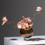 Kunstblumen Künstliche Blumen – Glas und Silikon, Elegantes Herzstück für Esstische, Büros und Hochzeiten – vielseitiges Design für jeden Anlass