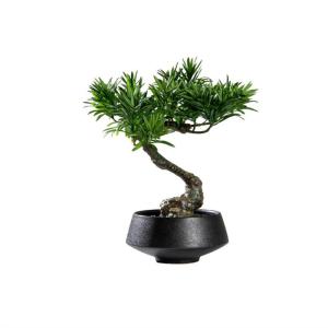 Künstlicher Bonsai-Baum Künstlicher Bonsai-Baum, modern, handgefertigt, grün, Simulation, Willkommenskiefer, Bonsai-Baum, Wohnzimmer, Büro, Desktop-Dekoration, gefälschte Topf