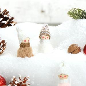 12x premium kerstboom engelen - kerstboomversieringen - sprookjesfiguur - Zweeds-Scandinavische decoratieve trollen