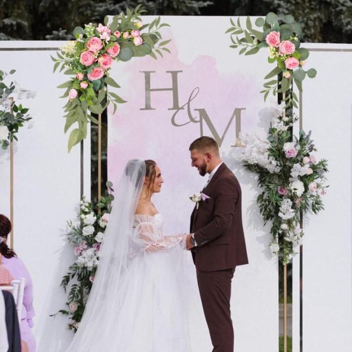 Empfang Seiden Tulpen Arrangements Hochzeit Gemischte Pfingstrosen Willkommensschild Veranstaltungsverzierungen