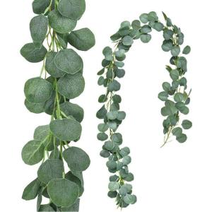 Kunstmatige hangplant, zijden klimop, groene slinger voor bruiloft, keuken, muur, buitenruimtes, feesten, feesten, decoratie, 12 stuks New Green