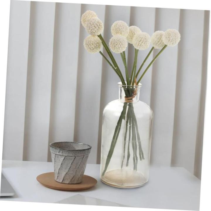 1stk Simulierte Kugelchrysantheme Chrysanthemenstiel Gefälschte Chrysanthemenblüte Bulk-vasen Künstlicher Hortensienstrauß Hochzeitsblumensträuße Heimdekoration Plastik Weiß