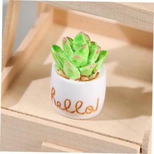8 stuks kunstmatige cactus kantoordecoratie mini poppenhuis cactus decor miniatuur huisbenodigdheden modellen kamerplanten decoratie mini-plantenfiguren wagen decoraties kleine har