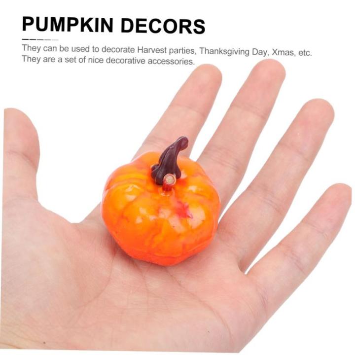 150 STK Kürbis-Ornamente Thanksgiving-Kürbisse Requisiten für die Kürbisfotografie herbstdeko Halloween orangefarbenes Outfit weihnachtsdeko lustige Kürbisdekore