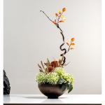 Kunstblumen Elegantes künstliches Blumenarrangement – ​​Topfpflanzen aus Keramik und Silikon für Hotel-, Restaurant- und Heimdekoration für jeden Anlass
