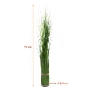 Kunstdecoratie gras bundel groen - set van 3 - kunstdecoratie stagras - kunstplant kamerplant decoratie grassen bundel siergras
