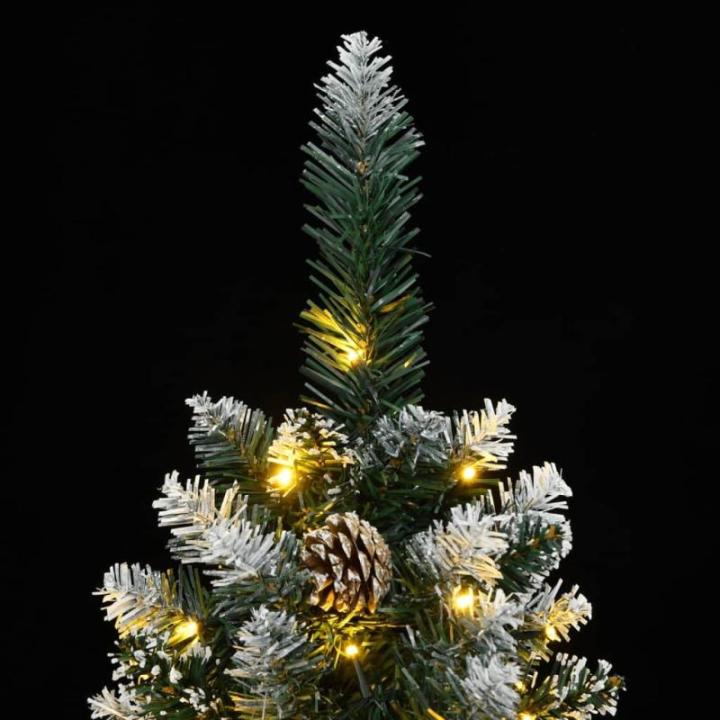 Künstlicher Weihnachtsbaum Schlank Tannenbaum Christbaum Dekobaum, Weihnachtsschmuck Weihnachtsdeko, 150 LEDs 150 cm
