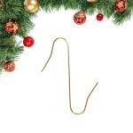 150 stuks bolvormige , S-haken in goud, S-haken, kleine snel voor kerstboomversiering, dubbele haken voor kerstboom, perfect voor kerstbal, decoratieve , herbruikbaar