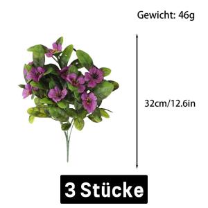 Blumen Künstlich wie Echt Künstliche Blume Blumenstrauß Blumenschmuck für Haus Gefälschte Flowers Braut Hochzeitsblumenstrauß für Garten 1517