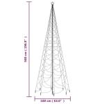 LED-Weihnachtsbaum mit Erdnägeln Tannenbaum Lichterbaum Weihnachtsdeko Beleuchtung Außen Beleuchtet Lichterkette 1400 LEDs Kaltweiß 5 m