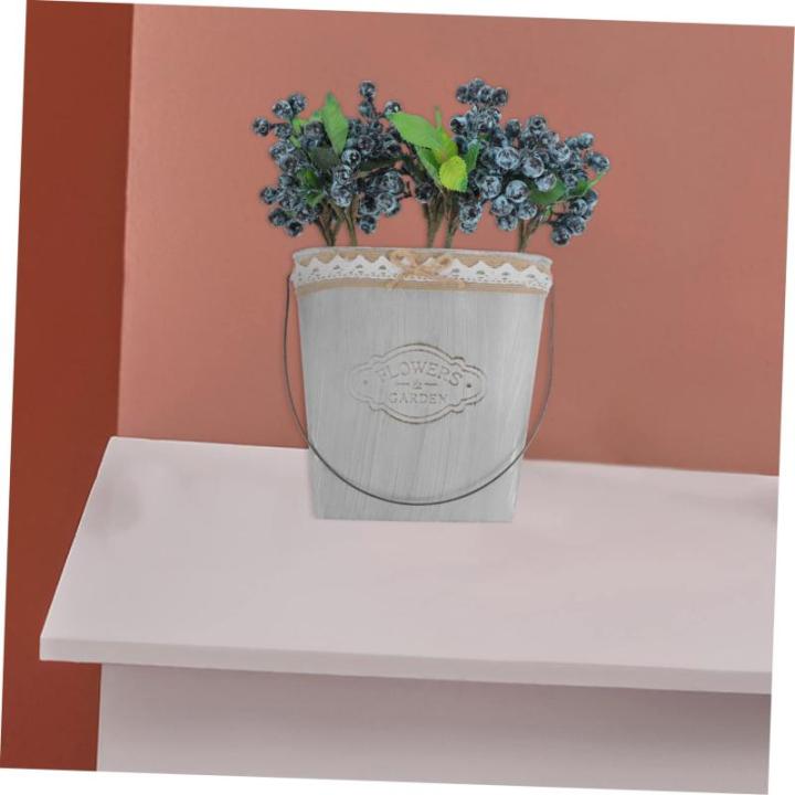 5St künstliche Beeren Beerenstängel Stechpalme Beerenstiele gefälschter Burgunder künstliche Blumen künstliche blüten Heidelbeer-Ornament Blumenarrangement Beeren Plastik Blu