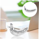 4 Stück Disco-Banane Deckel Disco-pflanzgefäß Reflektierende Spiegelkugeln Bachelorette-dekor Disco-Desktop-Dekoration Bananenverzierung Disco-Beleuchtung Armreif Schaum Silver