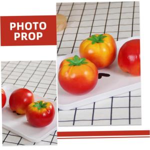 4 Stück Simuliertes Gemüsemodell Tomatendekor Realistisches Gemüsemodell Lebensmittel Zur Anzeige Gefälschtes Gemüse Künstliches Gemüse Lernspielzeug Lebensechtes