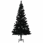 Künstlicher Weihnachtsbaum mit Ständer Christbaum Tannenbaum Kunstbaum Weihnachten Künstlicher Weihnachtsbaum Weihnachtsdeko Schwarz 120 cm PVC