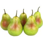 5 stuks kunstdecoratie, 5 stuks (groen-mix, 20-40 g/uur), levensecht plastic fruit, plastic fruit, kunstfruit, fruit, decoratie, etalage, huishouden, keuken, feest, hotel, 5 stuks