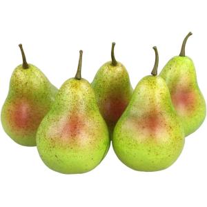5 stuks kunstdecoratie, 5 stuks (groen-mix, 20-40 g/uur), levensecht plastic fruit, plastic fruit, kunstfruit, fruit, decoratie, etalage, huishouden, keuken, feest, hotel, 5 stuks