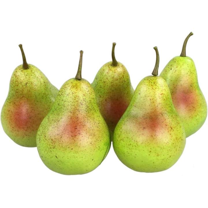 5 stuks kunstdecoratie, 5 stuks (groen-mix, 20-40 g/uur), levensecht plastic fruit, plastic fruit, kunstfruit, fruit, decoratie, etalage, huishouden, keuken, feest, hotel, 5 stuks