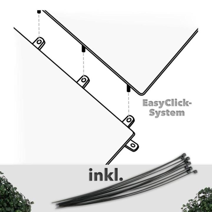 Plantenwand, , wandplanten, 50 x 50 cm, decoratie voor muur/balkon/tuin, donkergroen