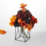 Schwarzes Blumenarrangement, Halloween-Party-Mittelstücke, Blumenarrangement, künstliche Blattsträuße für Fotografie-Requisiten