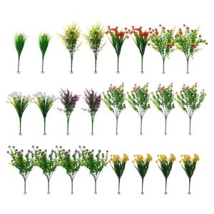 24 Bündel Künstliche Blumensträuße Künstliche Blumen für Bauernhäuser Garten Hochzeitsdekorationen