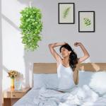 2 Pièces de Plantes Artificielles 105cm Faux Lierre Artificielles Vertes Utilisées pour Salon Appartement Salle de Bain Cuisine Balcon