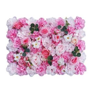 1 stuk 40 cm x 60 cm bloemenwandpaneel, , wandpaneel, bloemen, achtergrond, voor bruiloft, verjaardag, feest, woondecoratie, wanddecoratie, roze A