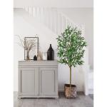 150 cm, olijfboom, kunstplant, grote , , nep plastic planten in pot, kunstboom, als echt voor woondecoratie, kamerdecoratie, slaapkamerdecoratie
