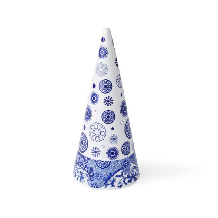 Blauer Italienischer Weihnachts-Formschnitt, 25,4 cm, einzeln