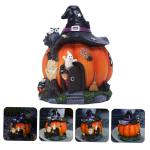 LED Decor 2 Stuks Decoraties In Pompoen Heksenwinkel Nachtkastje Eetkamer Decoratief Oplichtend Ornament Verschillende Lichten Knutselen Donkere LED Craft Lantaarn Griezelig