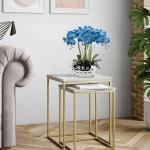 44 cm kunstmatige orchideeën phalaenopsis kunstbloemen als echte decoratieve orchidee bonsai kunstplant arrangement in keramische pot voor tafel woonkamer wooncultuur decoratie