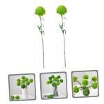 2St kunstpflanze kunstplflanze falsche grüne Stiele Büro künstliche Pflanzen zimmerpflanzen Künstliche Pflanzen für den Innenbereich, hoch Zweige für Vase Weich-PVC Light Gre