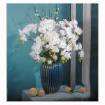 Kunstblumen Künstliche Blumen, Ochiden, Pflanzen, künstliche Orchidee im Topf, Pflanzen, Bonsai, schöne Dekoration für Hochzeit, Büro, Zuhause für jeden Anlass