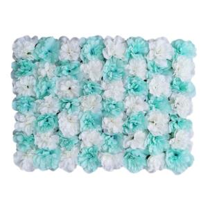 1 stuk 40 cm x 60 cm bloemenwandpaneel, , wandpaneel, bloemen, achtergrond, voor bruiloft, verjaardag, feest, woondecoratie, wanddecoratie, blauw, wit