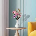 Künstliche Blumen Bauset Blumen Pflanzen Blumenstrauß Gefälschte Blumen für Dekorationen, Dekoration Blume Roses Erwachsene für Zuhause Geschenk, DIY Geschenke Ziegelblumen, N