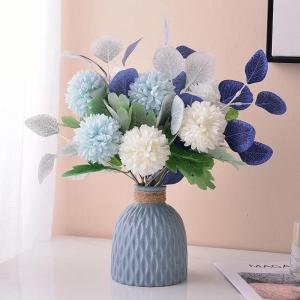 Kunstblumen Künstliche Pflanzen Gefälschte Pflanzen im Topf, künstliche Blumen mit Vase, künstliche Blumen im Topf für die Dekoration des Schlafzimmers zu Hause für jeden Anl