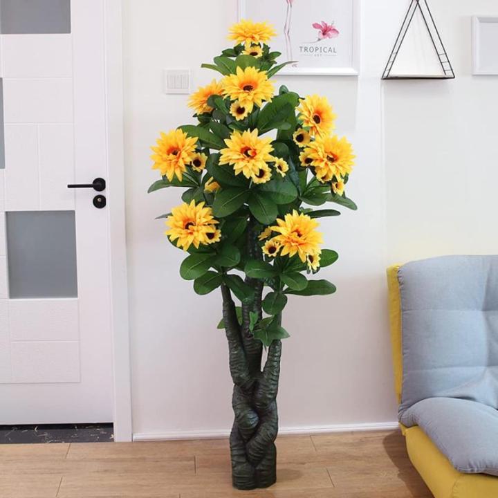 Kunstblumen Künstliche Pflanzen Künstliche Pflanzen im Topf, 150 cm/4.92 ft Imitationspflanzen für drinnen und draußen, Hausgarten, Schlafzimmer, Dekoration für jeden Anlass
