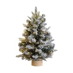 Weihnachtsbaum, Künstlicher Weihnachtsbaum mit grau-goldene Zweige, Mini Kleiner weihnachtsbäume Geschmückt künstlich Tisch Tannenbaum Geschmückter Christmas Tree Christbaum W