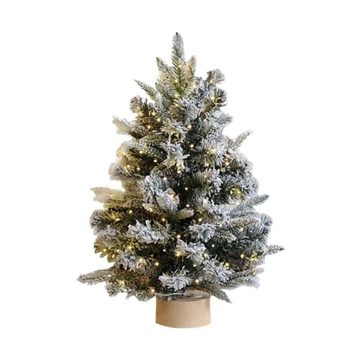 Weihnachtsbaum, Künstlicher Weihnachtsbaum mit grau-goldene Zweige, Mini Kleiner weihnachtsbäume Geschmückt künstlich Tisch Tannenbaum Geschmückter Christmas Tree Christbaum W