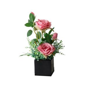 Kunstblumen Künstliche Blumen, Pflanzen im Topf, gefälschte Blumenornamente für die Heimdekoration, simulierte Blumen für Zuhause/Schlafzimmer/Büro für jeden Anlass
