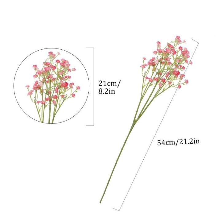 Gypsophila-, 10 stuks Gypsophila-planten, voor bruiloft, bruidsboeket, thuis, knutselen en decoratie