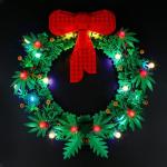 Afstandsbediening versie led-verlichtingsset compatibel met Lego kerstkrans, afstandsbediening, decoratieverlichtingsset voor 40426 adventskrans, creatieve speelgoedverlichting (ge