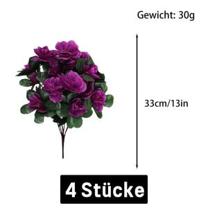 Kunstblüten 84 PCS Künstliche Blumen Gefälschte mit Langem Stiel für Florale Arrangements Faux Blume für DIY Hochzeit Party Mittelstücke Haus Büro Dekoration 0511